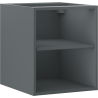 Mexen Box-A open kastje met plankje 40 cm, mat grafiet - 91AX2-0400-470-0-66