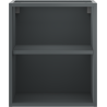 Mexen Box-A armoire ouverte avec étagère 40 cm, graphite mat - 91AX2-0400-470-0-66