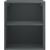 Mexen Box-A open kastje met plankje 40 cm, mat grafiet - 91AX2-0400-470-0-66
