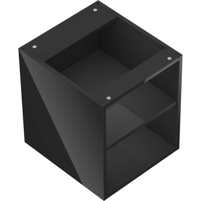 Mexen Box-A oppen Regal mat enger Regal 40 cm, schwaarz glänzend - 91AX2-0400-470-0-70