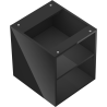 Mexen Box-A offener Schrank mit Regal 40 cm, schwarz glänzend - 91AX2-0400-470-0-70