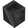 Mexen Box-A open cabinet with shelf 40 cm, black gloss - 91AX2-0400-470-0-70