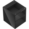 Mexen Box-A otvoreni ormarić s policom 40 cm, crni sjaj - 91AX2-0400-470-0-70
