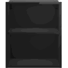 Mexen Box-A open cabinet with shelf 40 cm, black gloss - 91AX2-0400-470-0-70