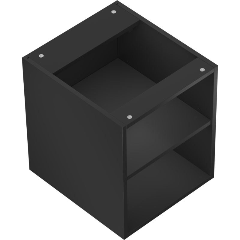 Mexen Box-A odprta omara s polico 40 cm, črna mat - 91AX2-0400-470-0-71