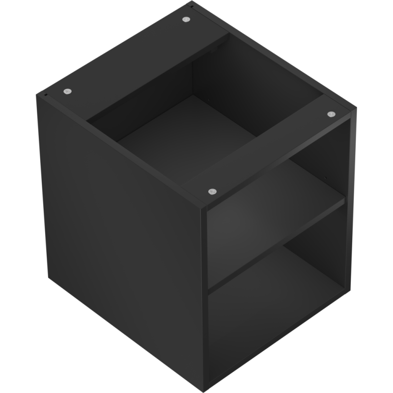 Mexen Box-A szafka otwarta z półką 40 cm, czarna mat - 91AX2-0400-470-0-71