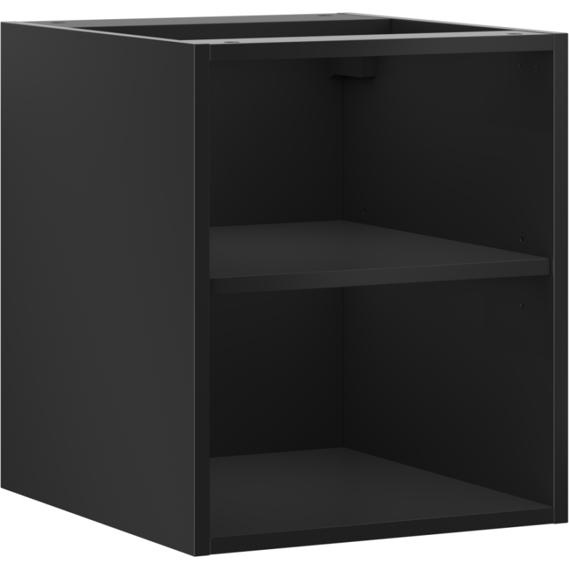 Mexen Box-A szafka otwarta z półką 40 cm, czarna mat - 91AX2-0400-470-0-71