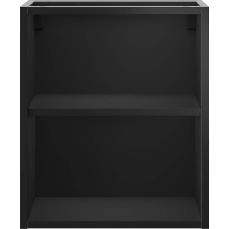 Mexen Box-A armário aberto com prateleira 40 cm, preto mate - 91AX2-0400-470-0-71