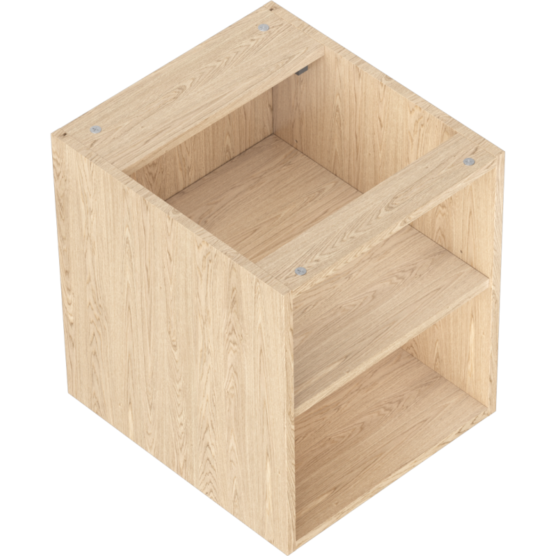 Mexen Box-A open cabinet with shelf 40 cm, oak - 91AX2-0400-470-0-81