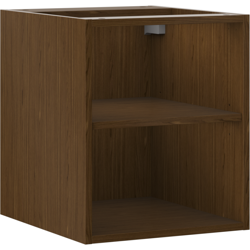 Mexen Box-A szafka otwarta z półką 40 cm, orzech - 91AX2-0400-470-0-86