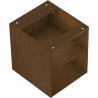 Mexen Box-A offener Schrank mit Regal 40 cm, Nussbaum - 91AX2-0400-470-0-86