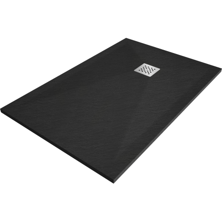 Mexen Stone+ rechteckige Duschwanne, 110 x 90 cm, schwarz - 44709011