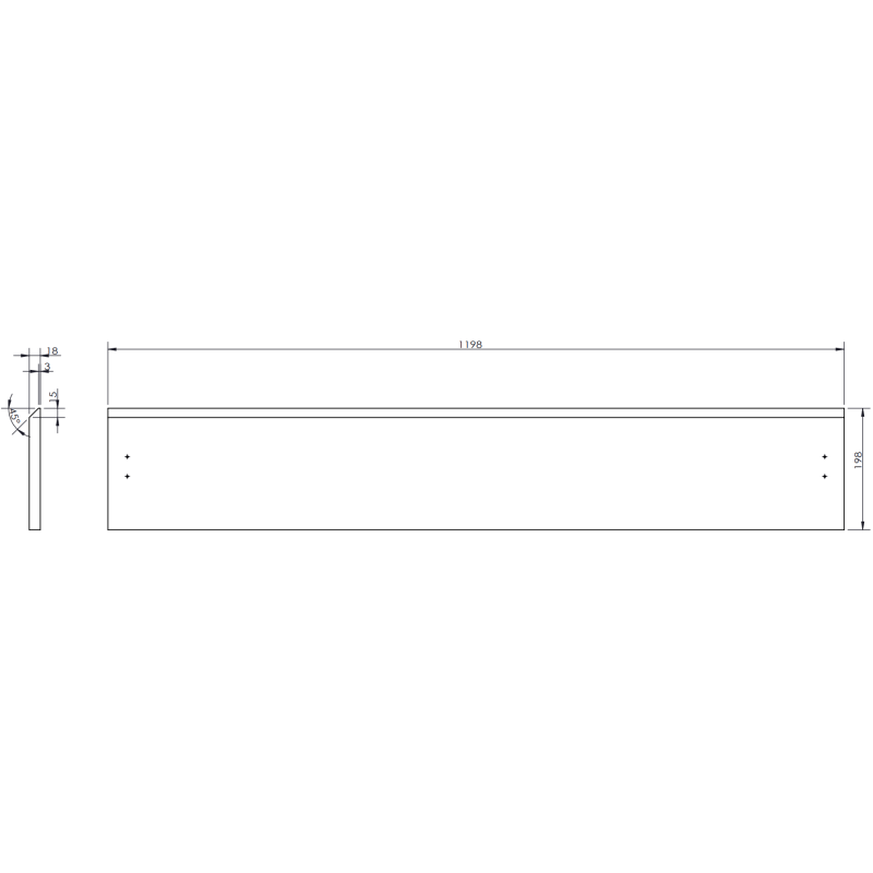 Mexen Orio szafka łazienkowa podumywalkowa 120 cm, 1 szuflada, czarna mat - 91A10-12023-1-BF71
