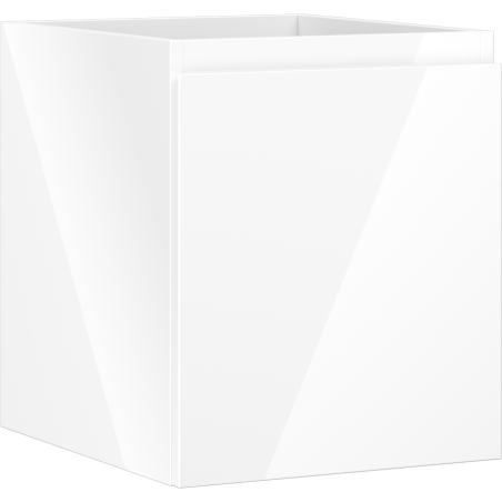 Mexen Orio mueble de baño bajo lavabo 40 cm, 1 cajón, blanco brillo - 91A10-04047-1-BF00