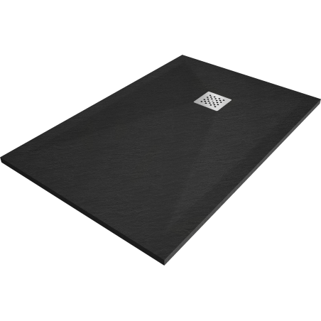 Mexen Stone+ rectangular composite shower tray 140 x 90 cm, black - 44709014
