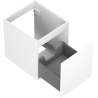 Mexen Orio bathroom cabinet under sink 40 cm, 1 drawer, white matte - 91A10-04047-1-BF01