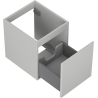 Mexen Orio Badezimmerschrank 40 cm, 1 Schublade, grau matt - 91A10-04047-1-BF62