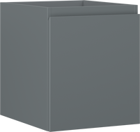 Mexen Orio Badezimmerschrank für Waschbecken 40 cm, 1 Schublade, Graphit matt - 91A10-04047-1-BF66