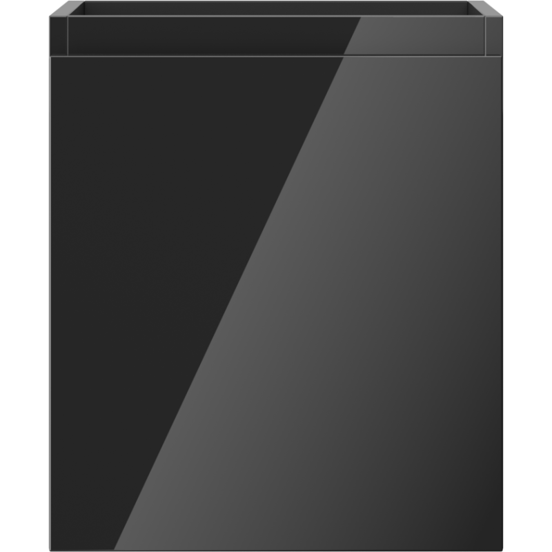 Mexen Orio Badezimmerschrank für Waschtisch 40 cm, 1 Schublade, schwarzer Glanz - 91A10-04047-1-BF70