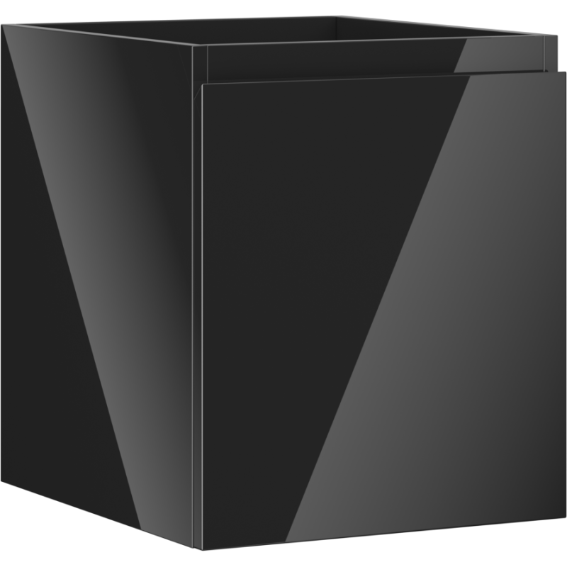 Mexen Orio bathroom cabinet under-sink 40 cm, 1 drawer, black gloss - 91A10-04047-1-BF70