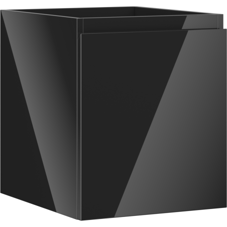 Mexen Orio Badezimmerschrank für Waschbecken 40 cm, 1 Schublade, schwarz glänzend - 91A10-04047-1-BF70