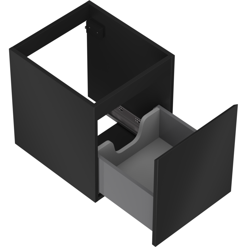 Mexen Orio armario de baño de 40 cm, 1 cajón, negro mate - 91A10-04047-1-BF71