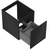 Mexen Orio armario de baño de 40 cm, 1 cajón, negro mate - 91A10-04047-1-BF71