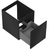 Mexen Orio bathroom cabinet under-sink 40 cm, 1 drawer, black matte - 91A10-04047-1-BF71