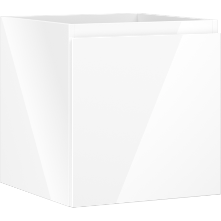 Mexen Orio Badezimmerschrank unter Waschbecken 45 cm, 1 Schublade, weiß glänzend - 91A10-04547-1-BF00