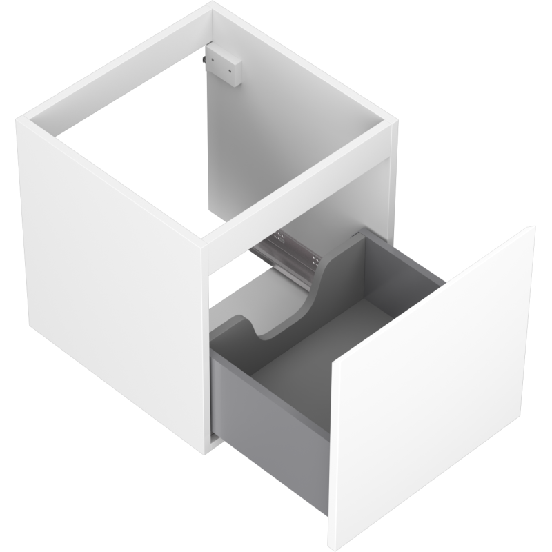 Mexen Orio mueble de baño bajo lavabo 45 cm, 1 cajón, blanco mate - 91A10-04547-1-BF01