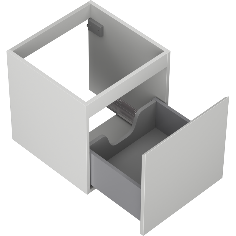 Mexen Orio mueble de baño para lavabo de 45 cm, 1 cajón, gris mate - 91A10-04547-1-BF62