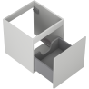Mexen Orio bathroom vanity unit 45 cm, 1 drawer, matte gray - 91A10-04547-1-BF62