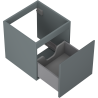 Mexen Orio mueble de baño bajo lavabo 45 cm, 1 cajón, grafito mate - 91A10-04547-1-BF66