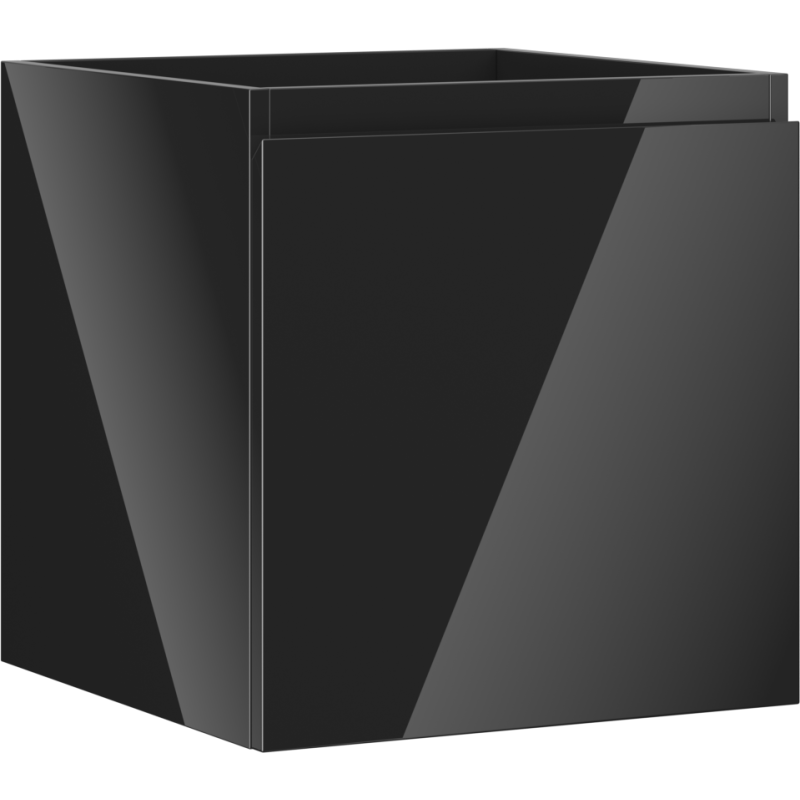 Mexen Orio mobiletto da bagno sotto-lavabo 45 cm, 1 cassetto, nero lucido - 91A10-04547-1-BF70