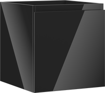 Mexen Orio badkamerkast voor onder de wastafel 45 cm, 1 lade, zwart glans - 91A10-04547-1-BF70