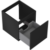 Mexen Orio bathroom cabinet for washbasin 45 cm, 1 drawer, black matte - 91A10-04547-1-BF71