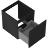 Mexen Orio gabinete de baño para lavabo 45 cm, 1 cajón, negro mate - 91A10-04547-1-BF71