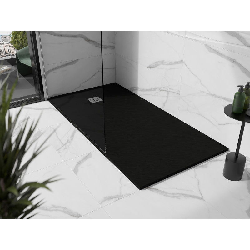 Mexen Stone+ receveur de douche composite rectangulaire 160 x 90 cm, noir - 44709016