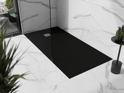 Mexen Stone+ receveur de douche composite rectangulaire 160 x 90 cm, noir - 44709016