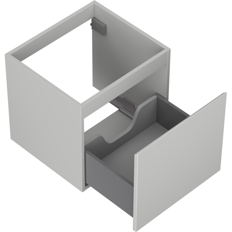 Mexen Orio armário de casa de banho de lavatório 50 cm, 1 gaveta, cinza mate - 91A10-05047-1-BF62