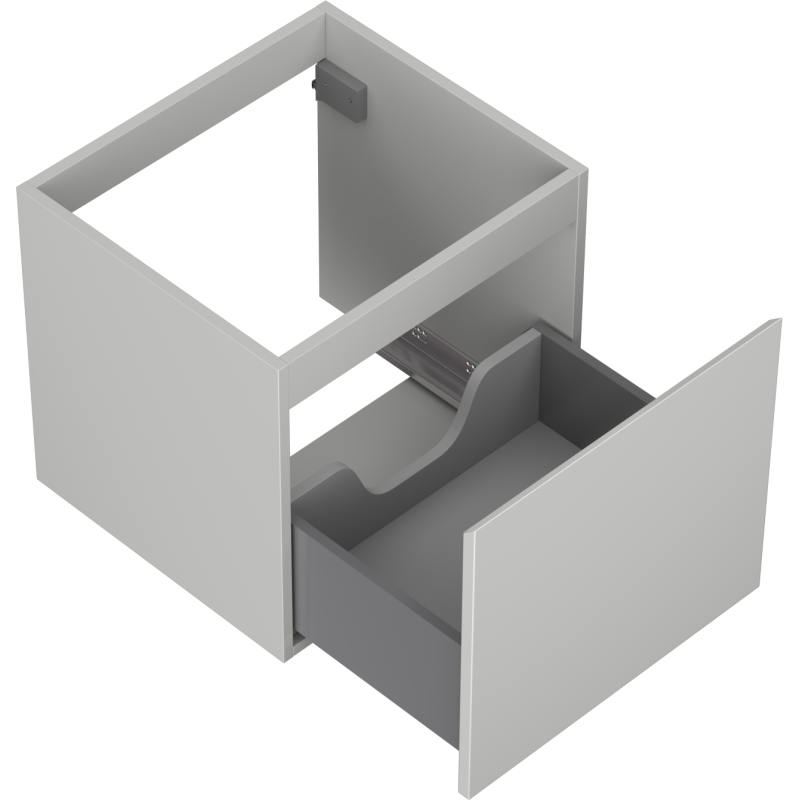 Mexen Orio bathroom cabinet for washbasin 50 cm, 1 drawer, matte grey - 91A10-05047-1-BF62