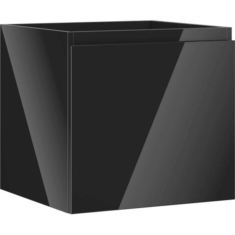 Mexen Orio Badezimmer-Unterschrank 50 cm, 1 Schublade, schwarz glänzend - 91A10-05047-1-BF70