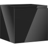 Mexen Orio armario de baño bajo lavabo 50 cm, 1 cajón, negro brillo - 91A10-05047-1-BF70