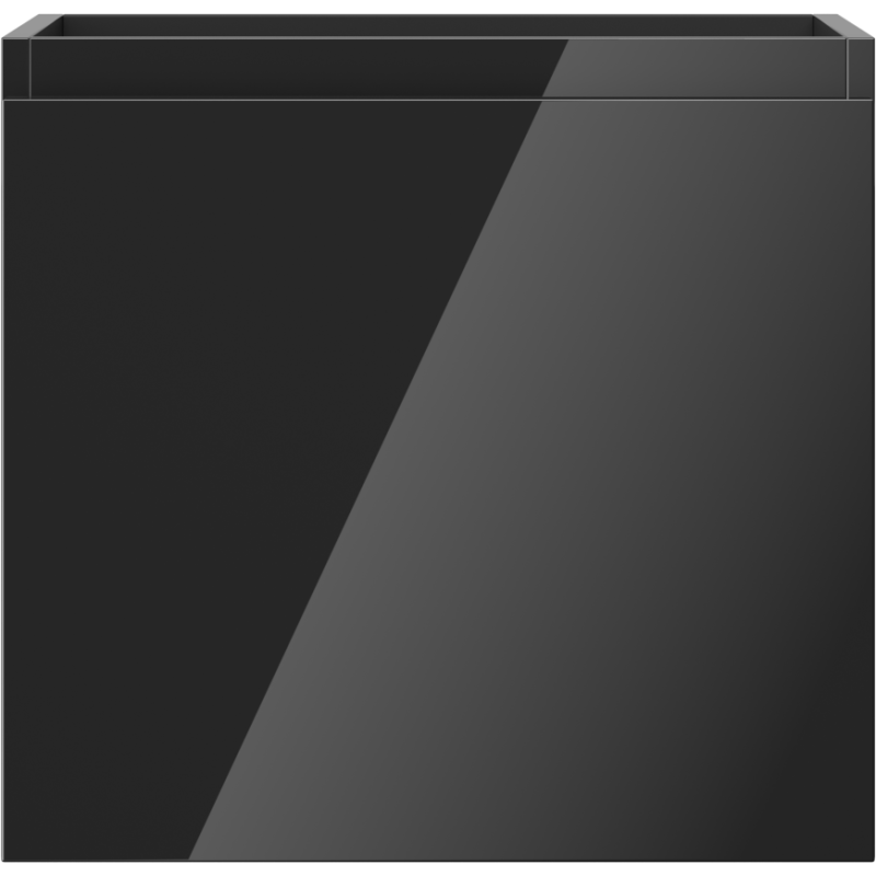 Mexen Orio bathroom cabinet for washbasin 50 cm, 1 drawer, black gloss - 91A10-05047-1-BF70