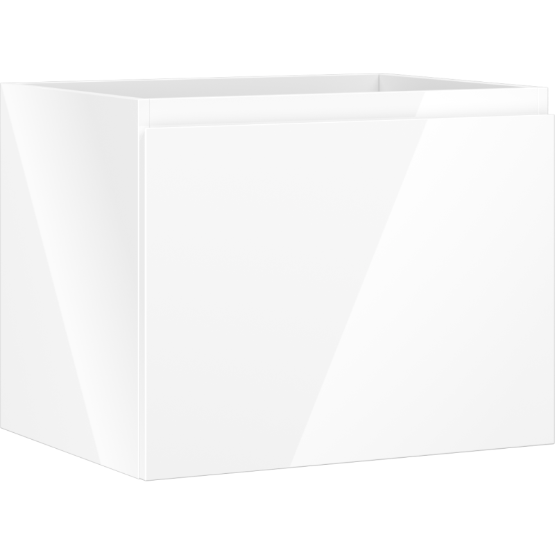 Mexen Orio armário de casa de banho de 60 cm para lavatório, 1 gaveta, branco brilhante - 91A10-06047-1-BF00