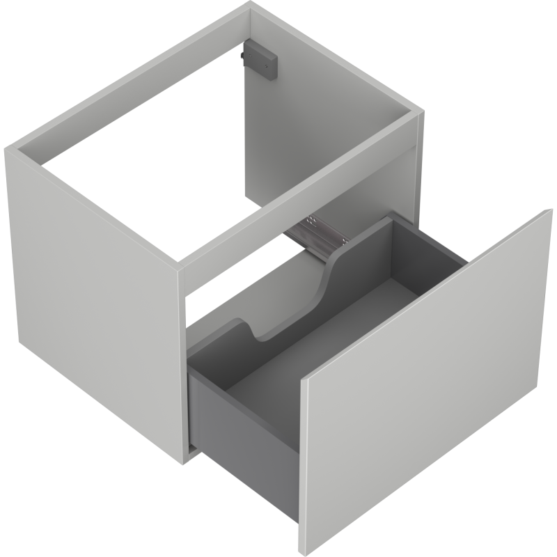 Mexen Orio armário de casa de banho para lavatório 60 cm, 1 gaveta, cinza mate - 91A10-06047-1-BF62