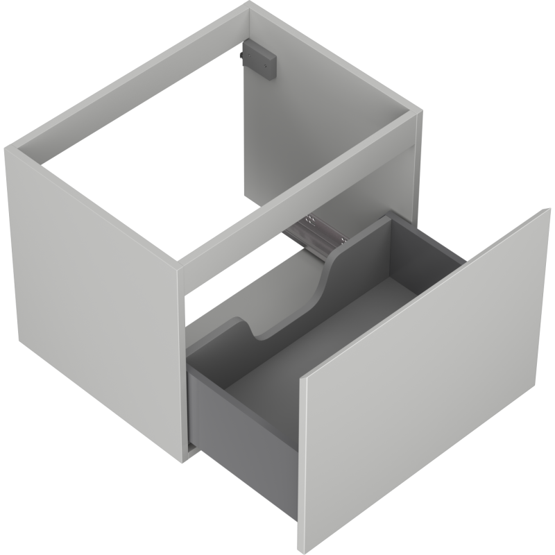 Mexen Orio gabinete de baño para lavabo de 60 cm, 1 cajón, gris mate - 91A10-06047-1-BF62