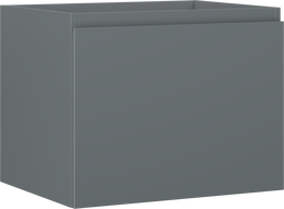 Mexen Orio kupaonski ormarić ispod umivaonika 60 cm, 1 ladica, grafit mat - 91A10-06047-1-BF66