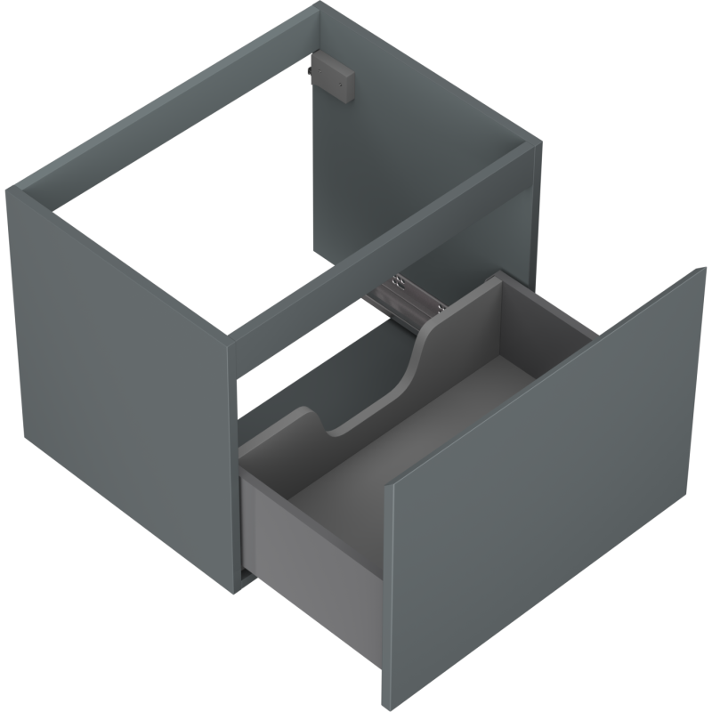 Mexen Orio armário de casa de banho suspenso 60 cm, 1 gaveta, grafite mate - 91A10-06047-1-BF66