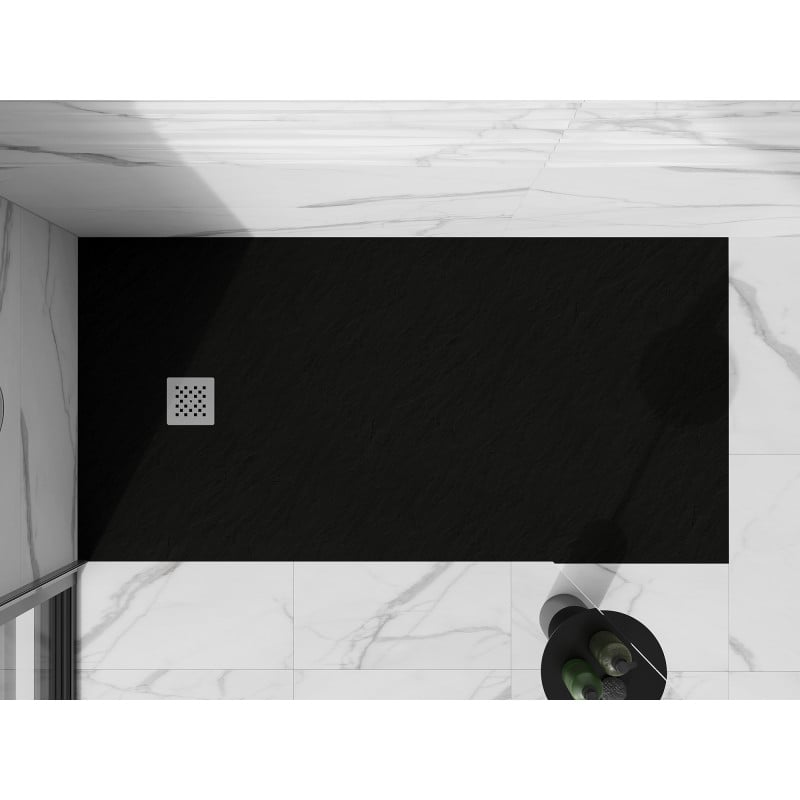 Mexen Stone+ brodzik kompozytowy prostokątny 200 x 90 cm, czarny - 44709020